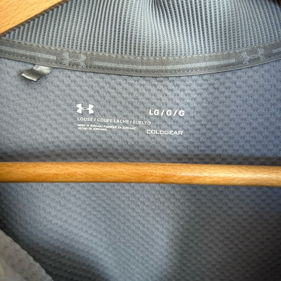 UNDER ARMOUR mens large cold gear button up sweatshirt in like new condition - Picture 4 of 10